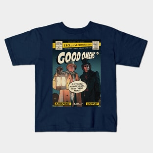 Good Omens Comic Book Kids T-Shirt